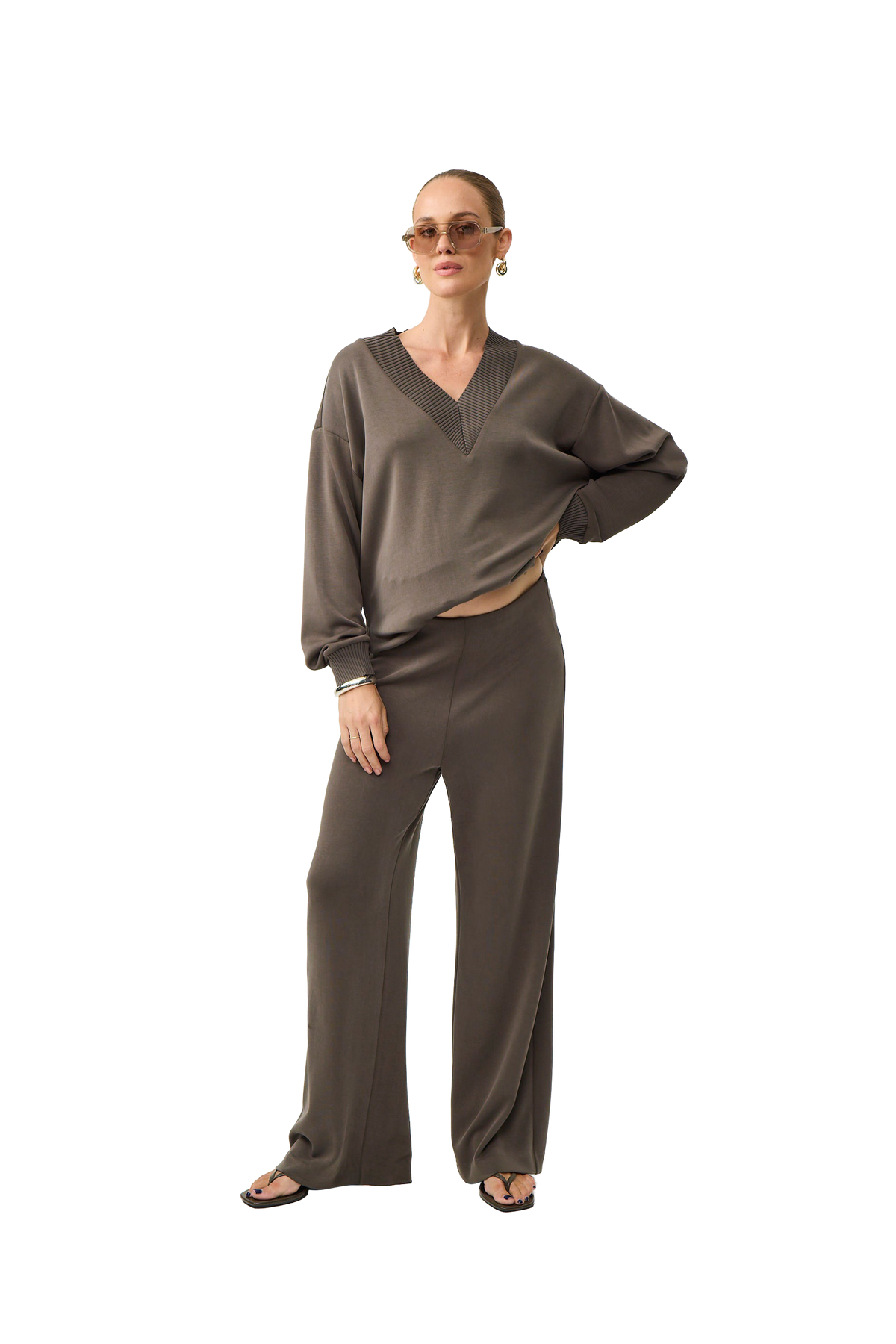 Lucia Lounge Pant - Truffle
