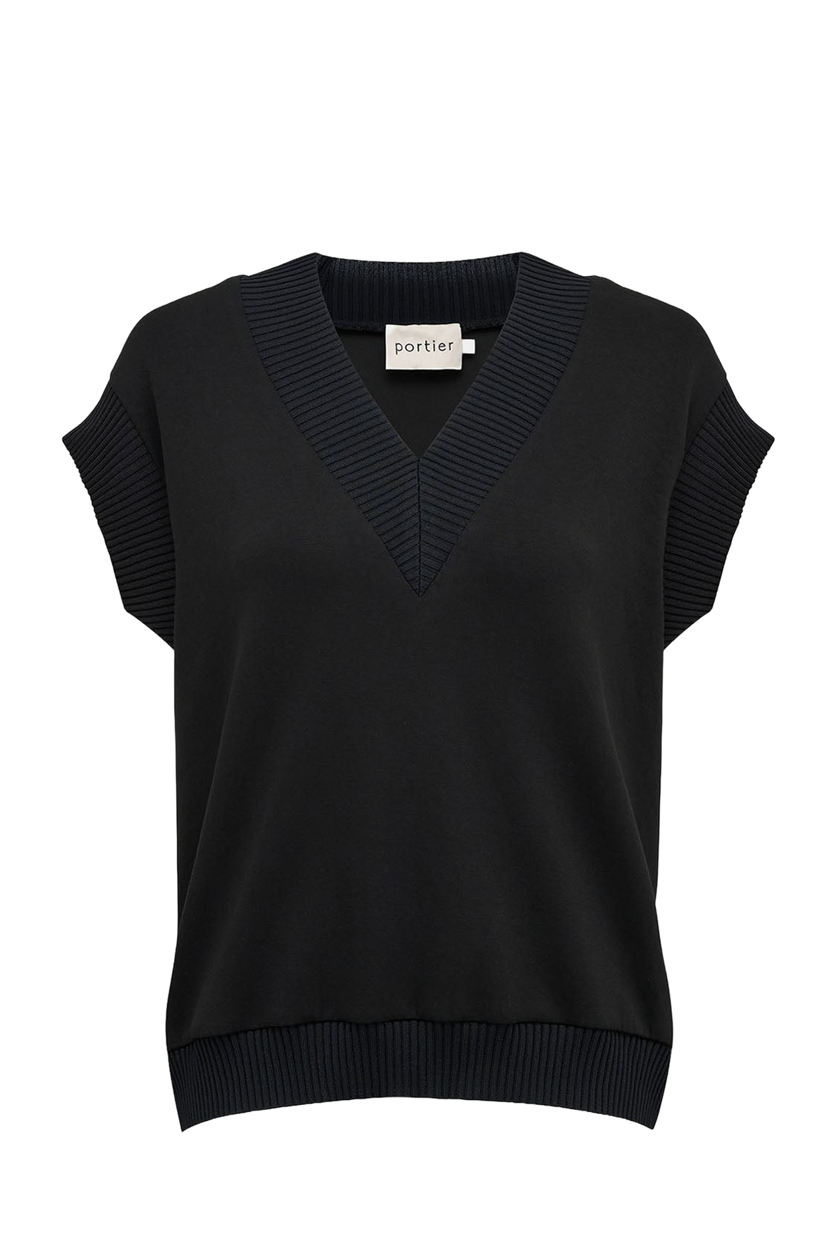 Lucia Sleeveless Lounge Top - Black