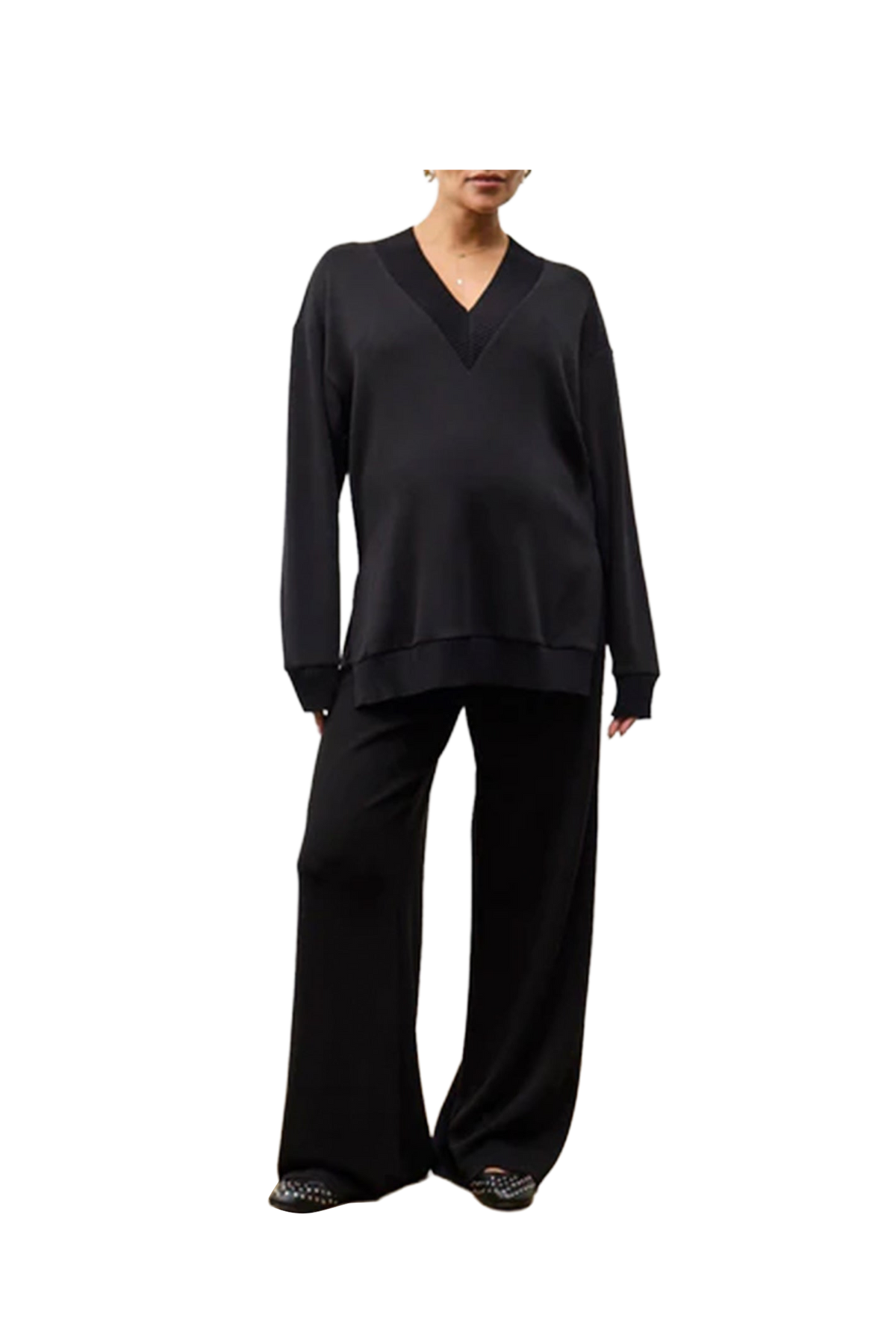 Lucia Lounge Top - Black