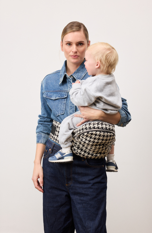 Brio Belt Toddler Carrier - Houndstooth