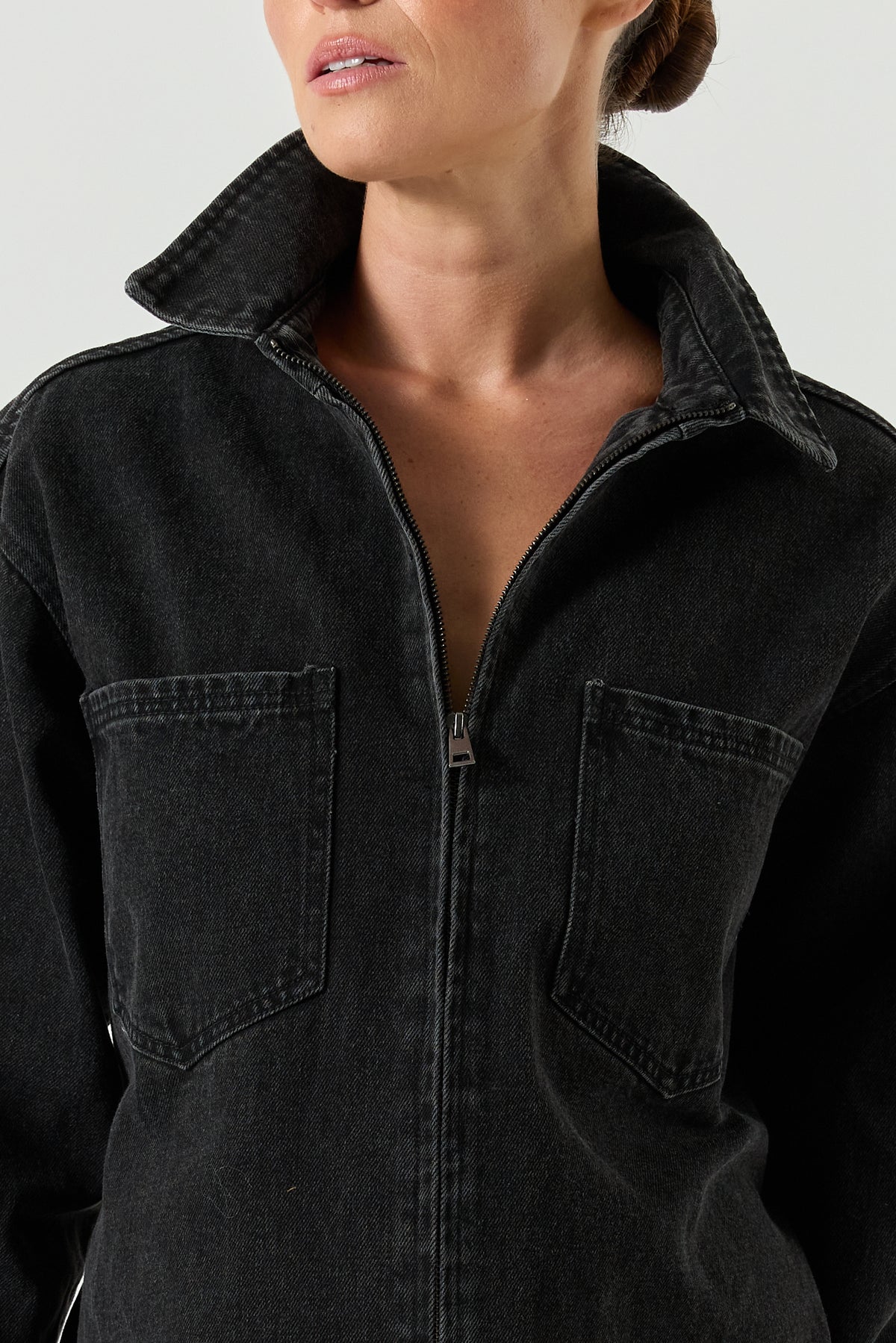 Xander Denim Shirt - Black