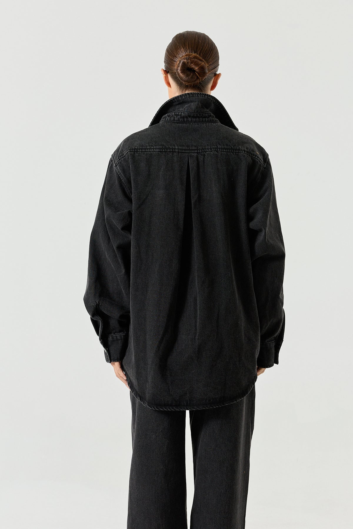 Xander Denim Shirt - Black