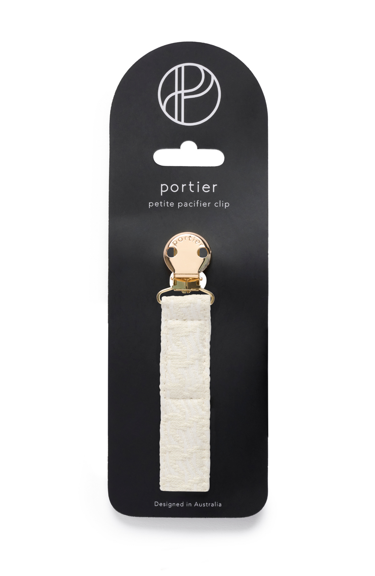 Petite Pacifier Clip - Natural Tweed