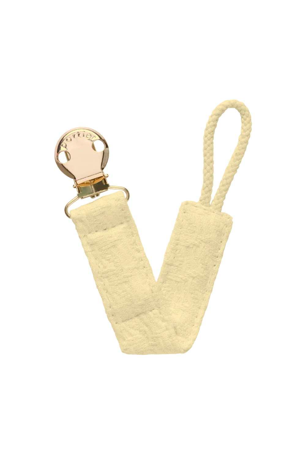 Petite Pacifier Clip - Butter Tweed
