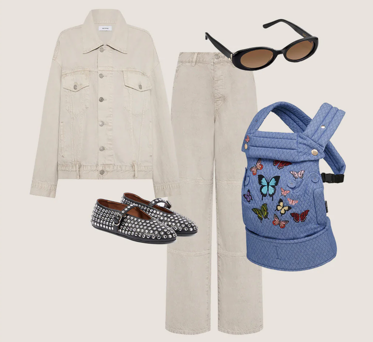 STYLE EDIT | The Limited Edition Papillon Denim Baby Carrier