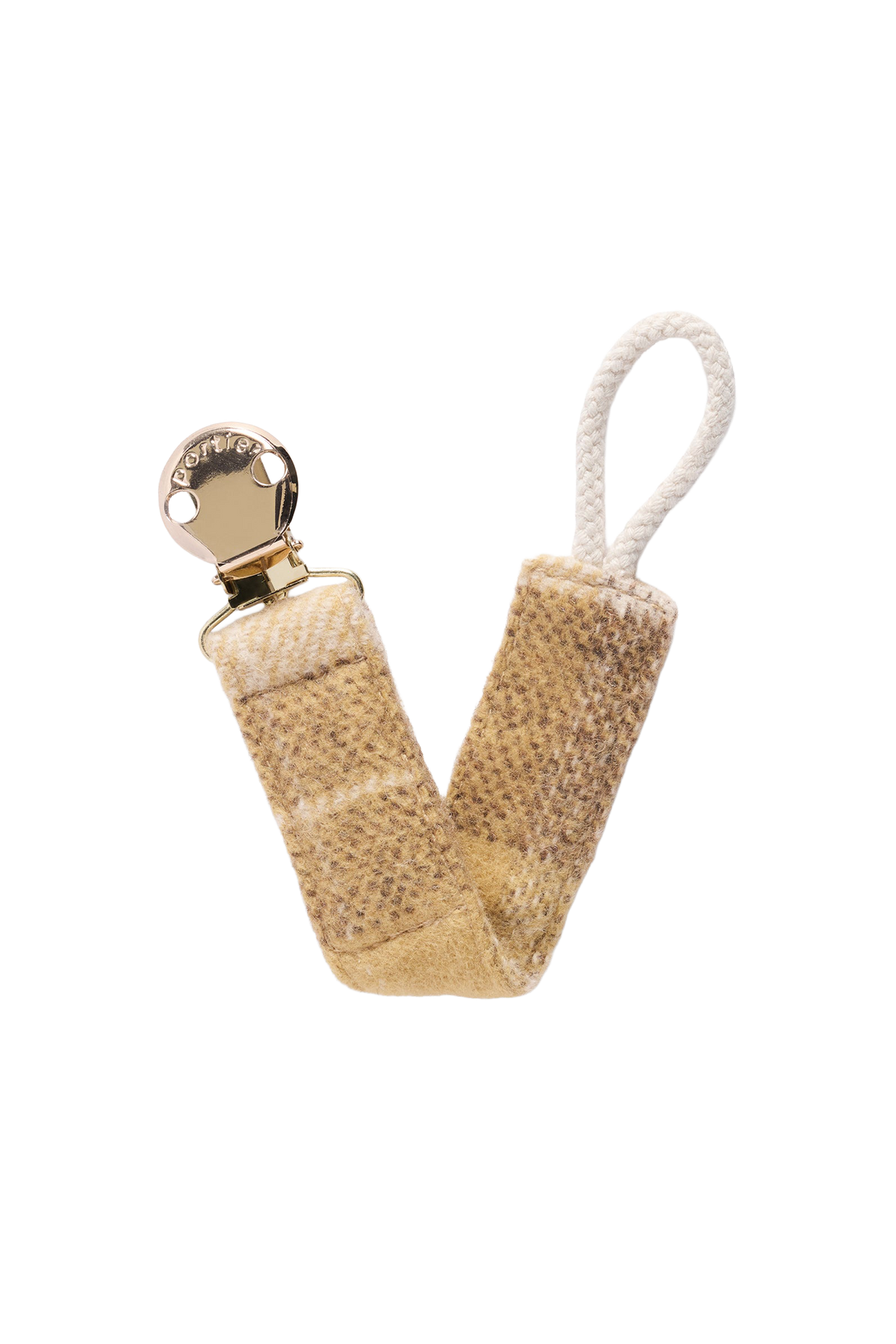 Petite Pacifier Clip - Margot Plaid