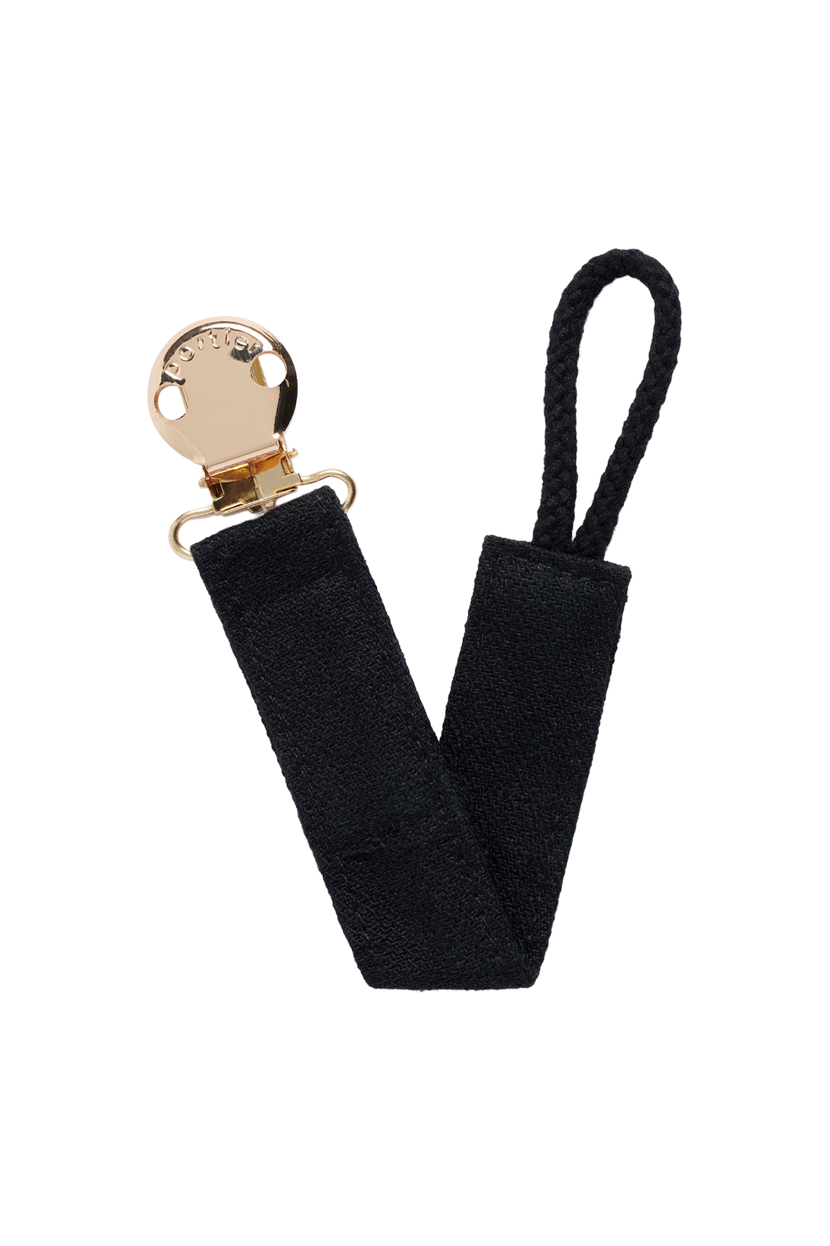 Petite Pacifier Clip - Jet Black