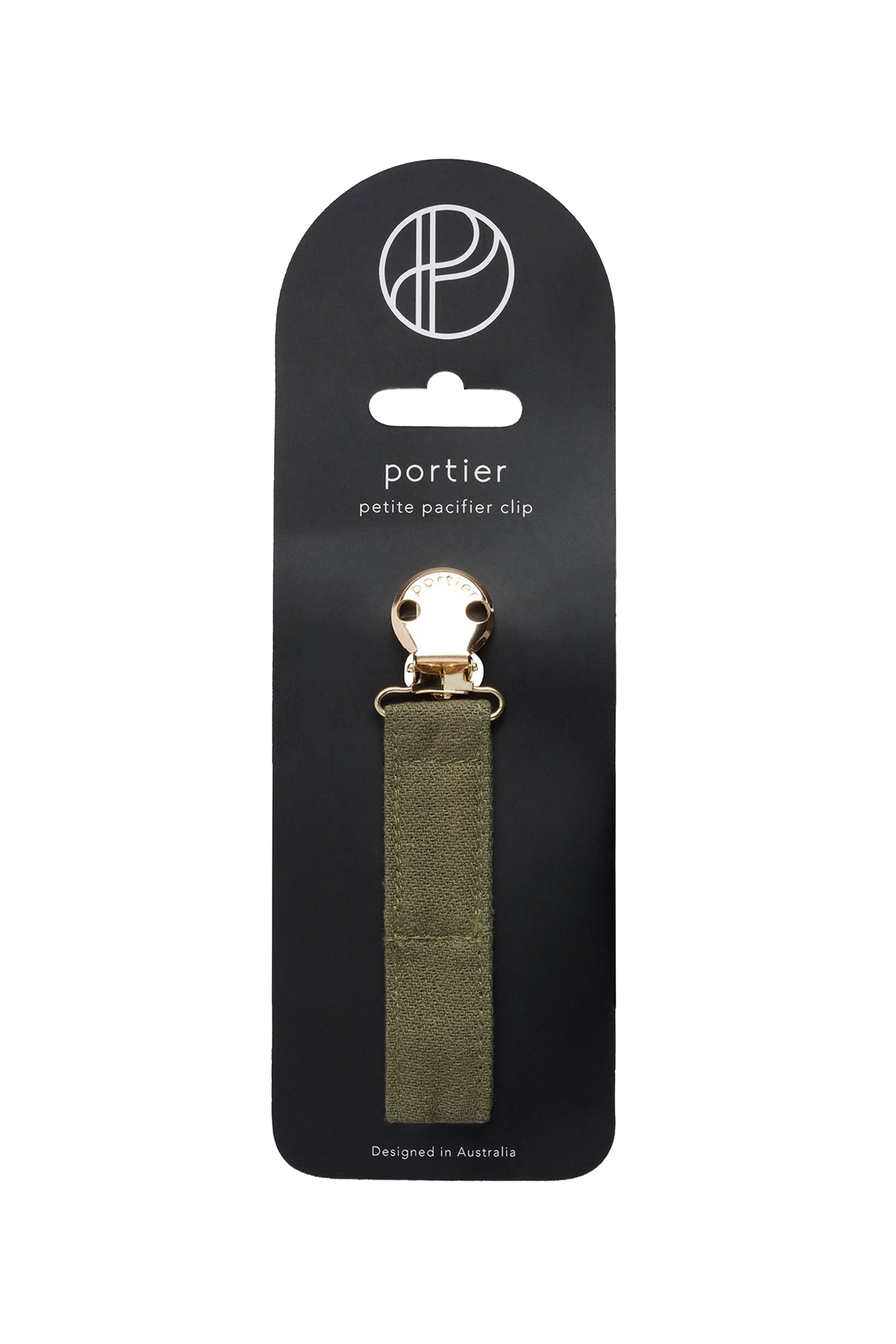 Petite Pacifier Clip - Olive