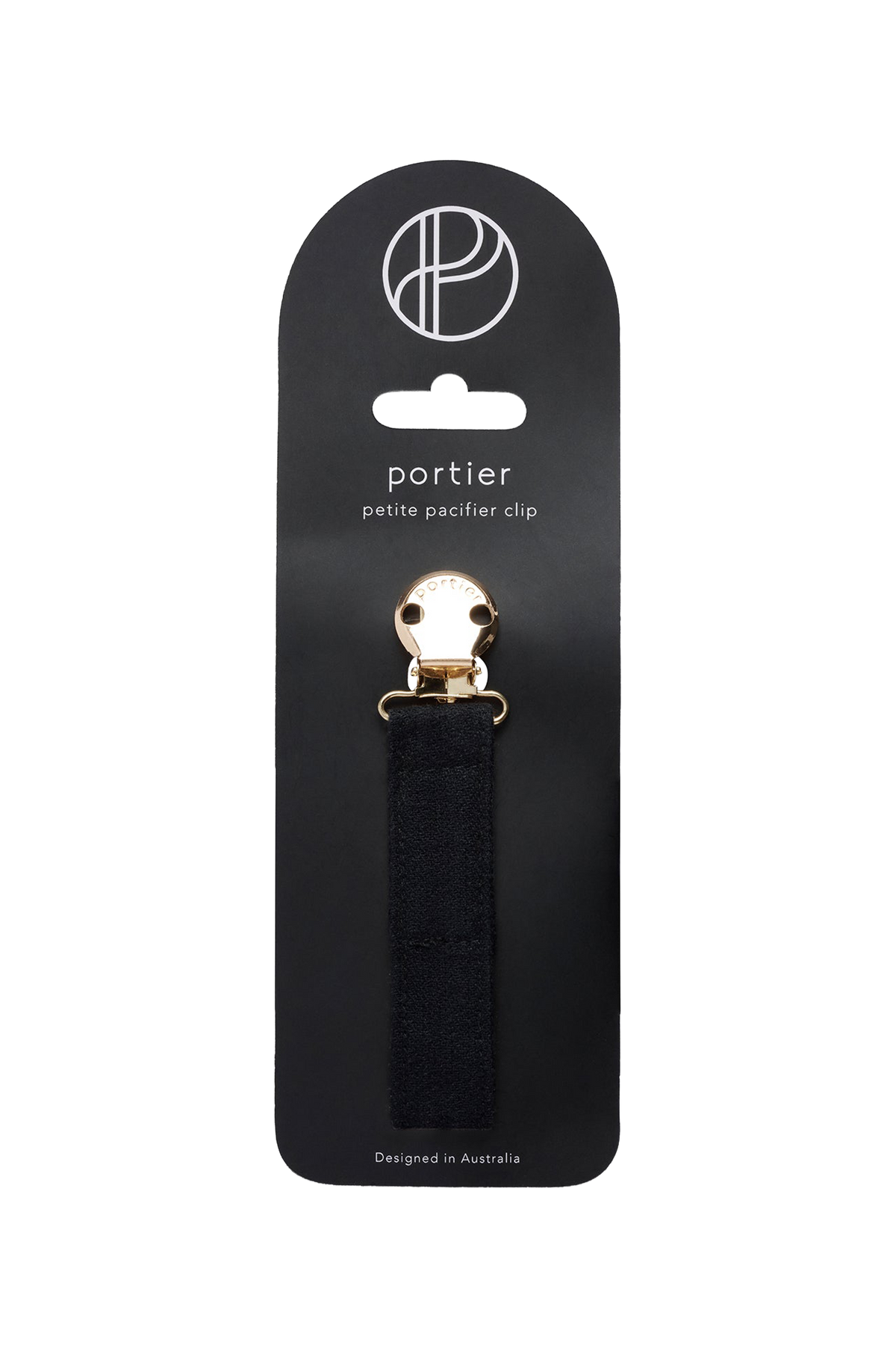 Petite Pacifier Clip - Jet Black