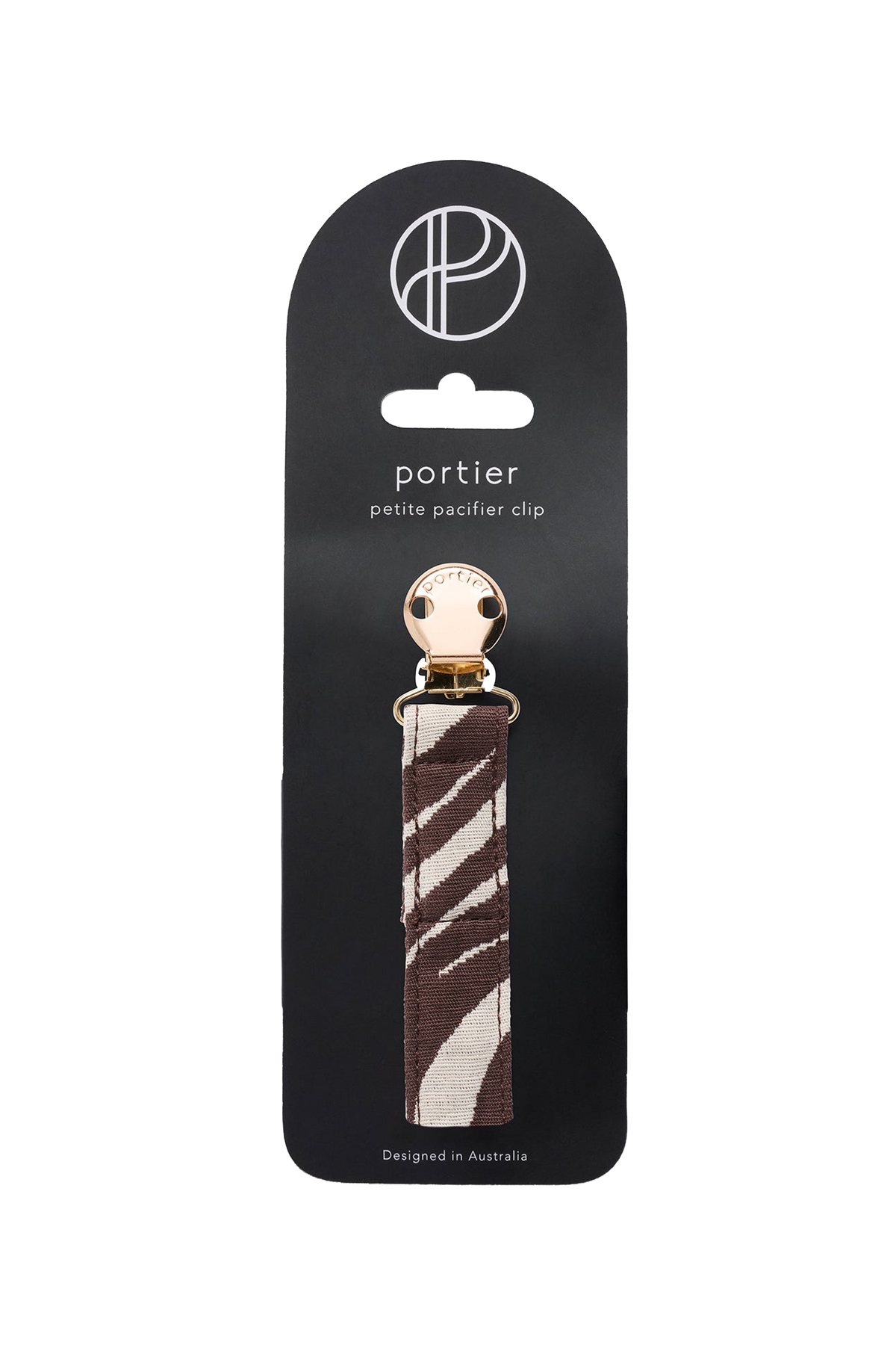 Petite Pacifier Clip - Zebra