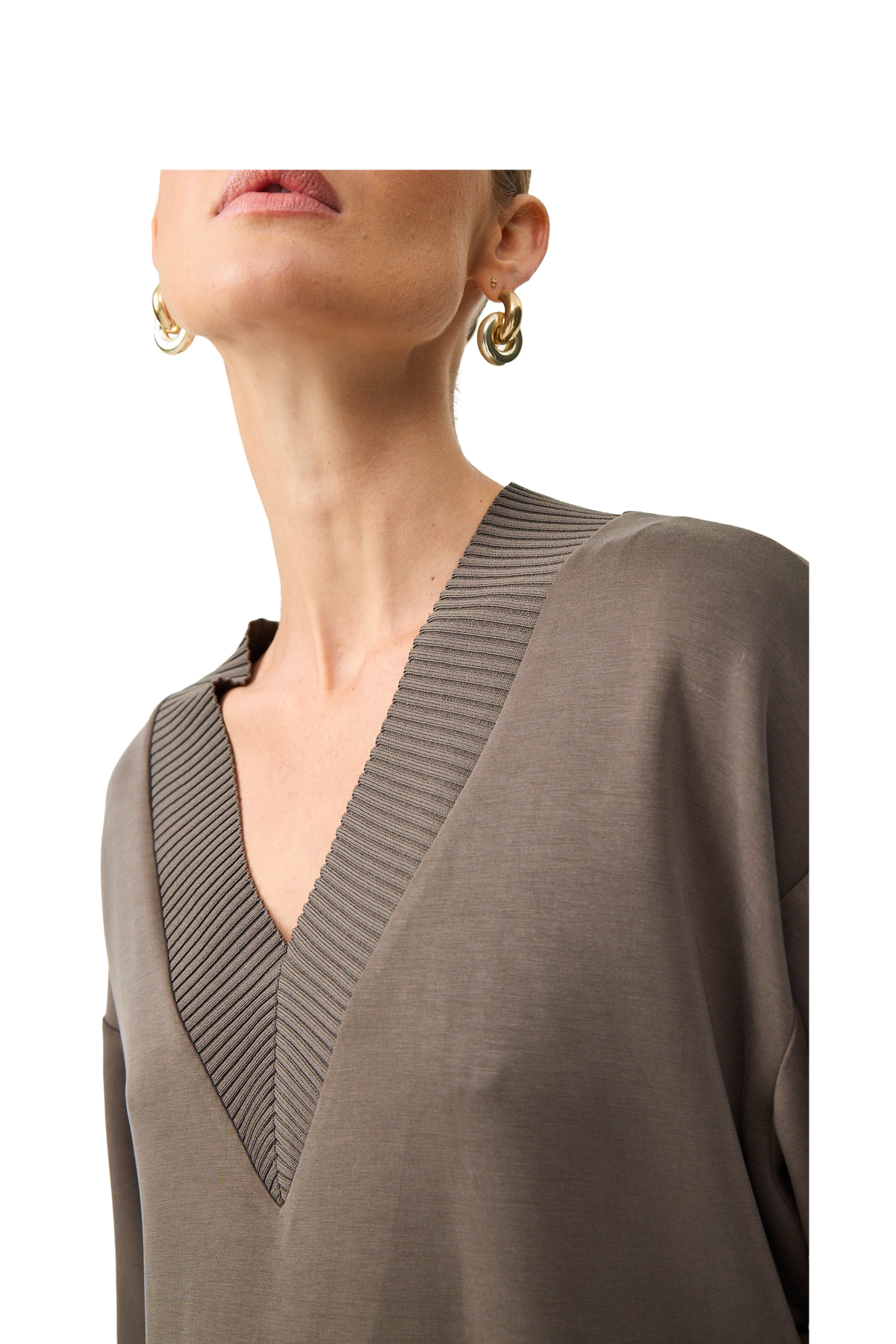 Lucia Lounge Top - Truffle
