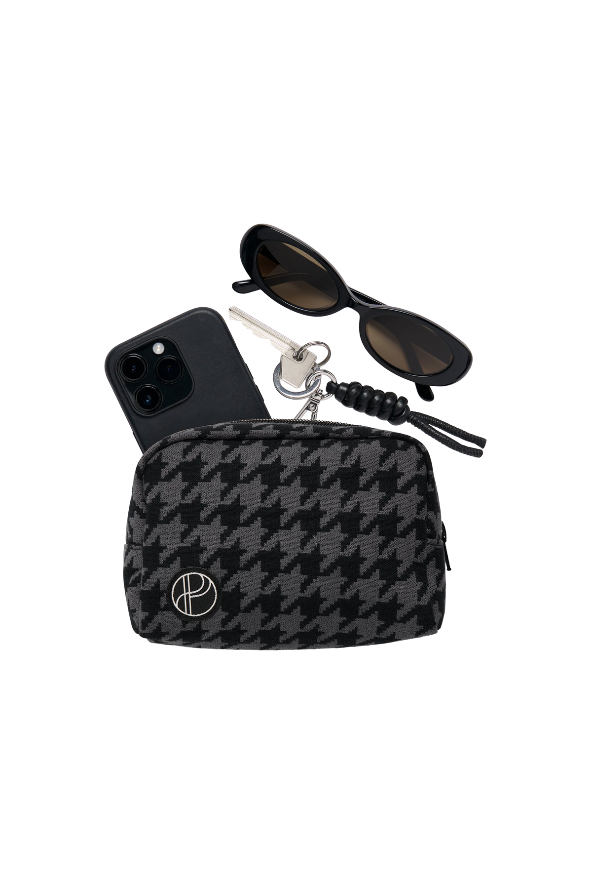 Essentials Pouch - Onyx Houndstooth