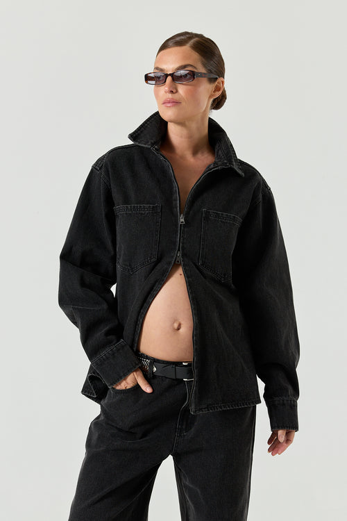 Xander Denim Shirt - Black