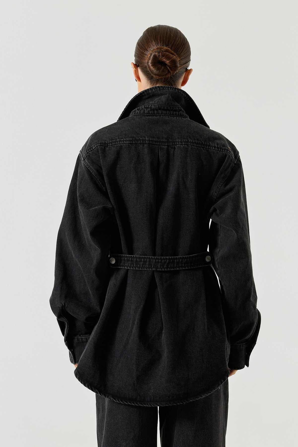 Xander Denim Shirt - Black