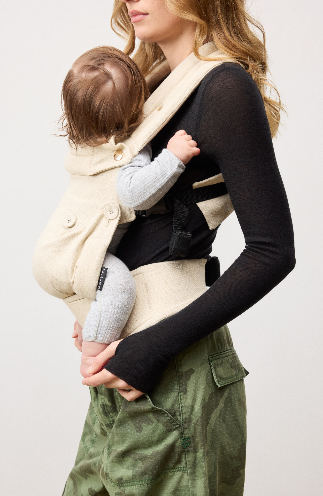 Pittoreks Baby Carrier チャコールグレー Pittoreks Baby Carrier チャコールグレー Baby Carrier with