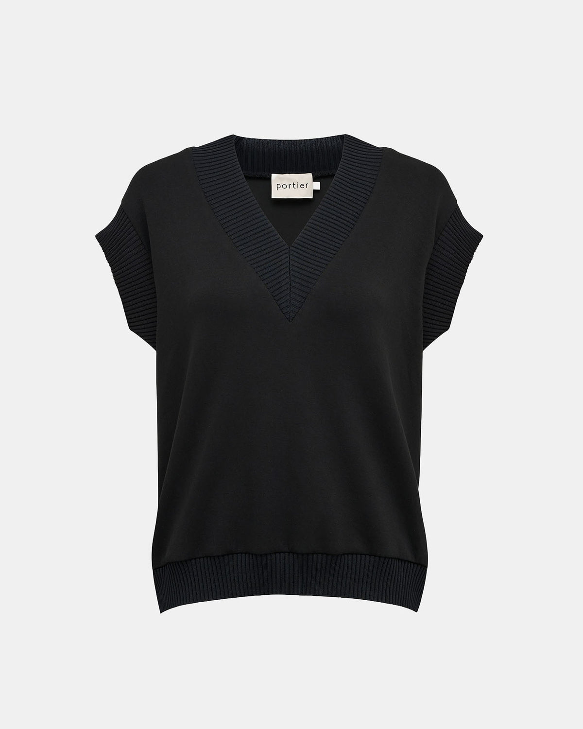 Lucia Sleeveless Lounge Top - Black